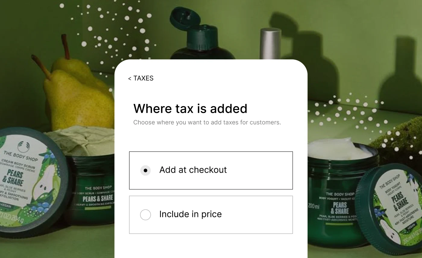 Custom-Fit Tax for Every Item