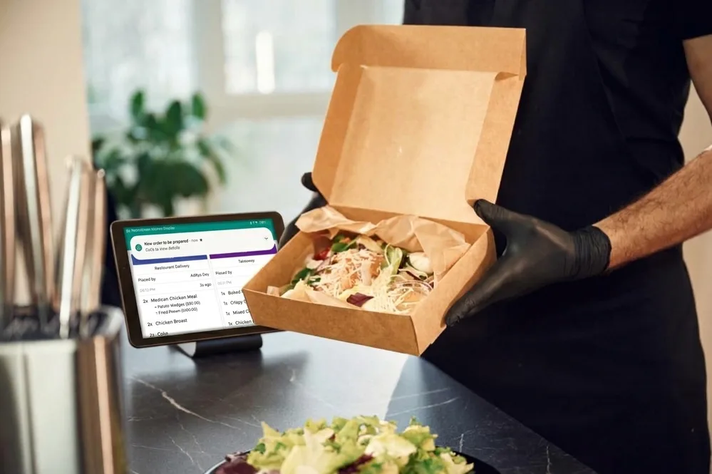 Managing order queue using restroogreen kitchen display