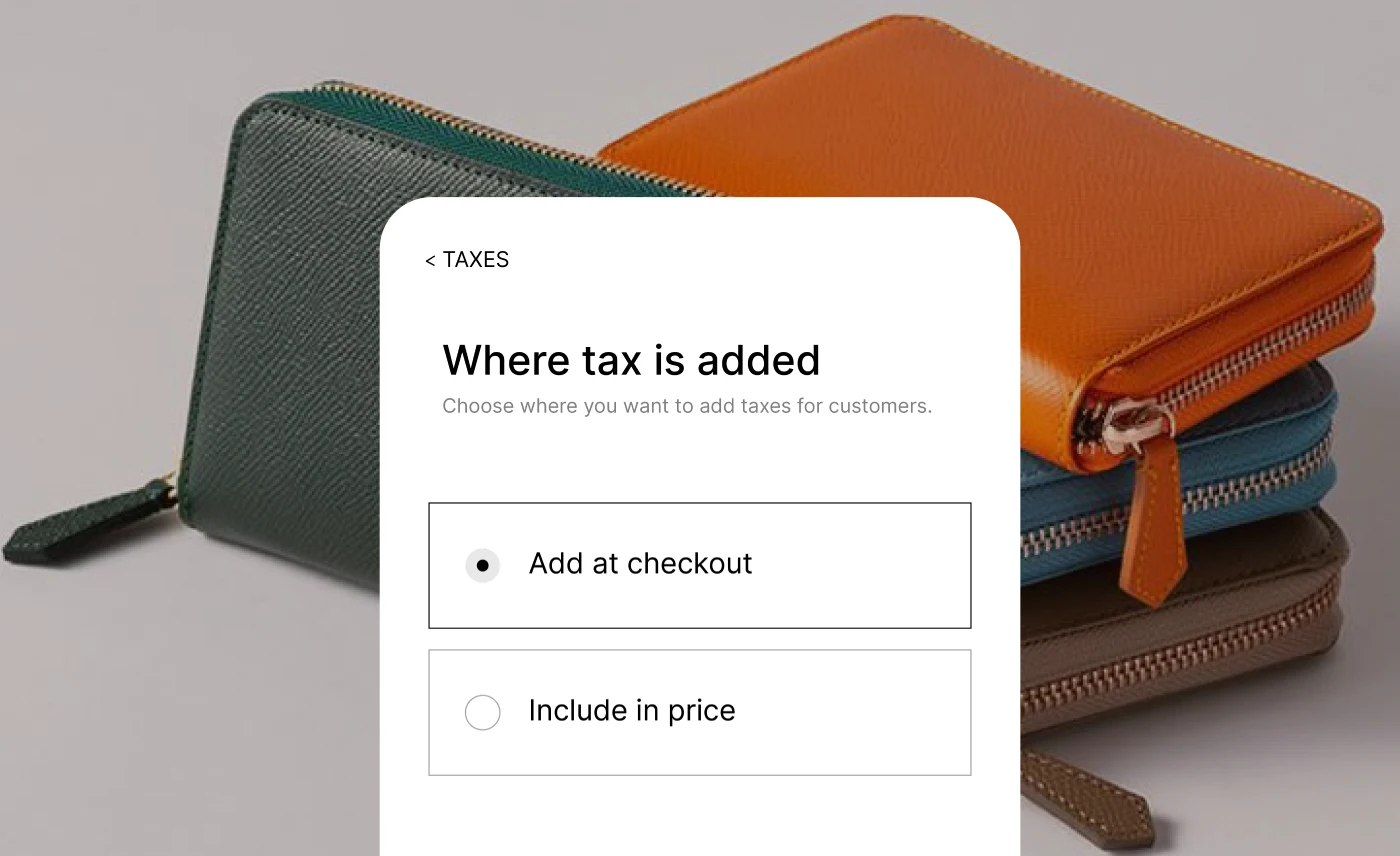 Adjust Taxes by Product or Checkout