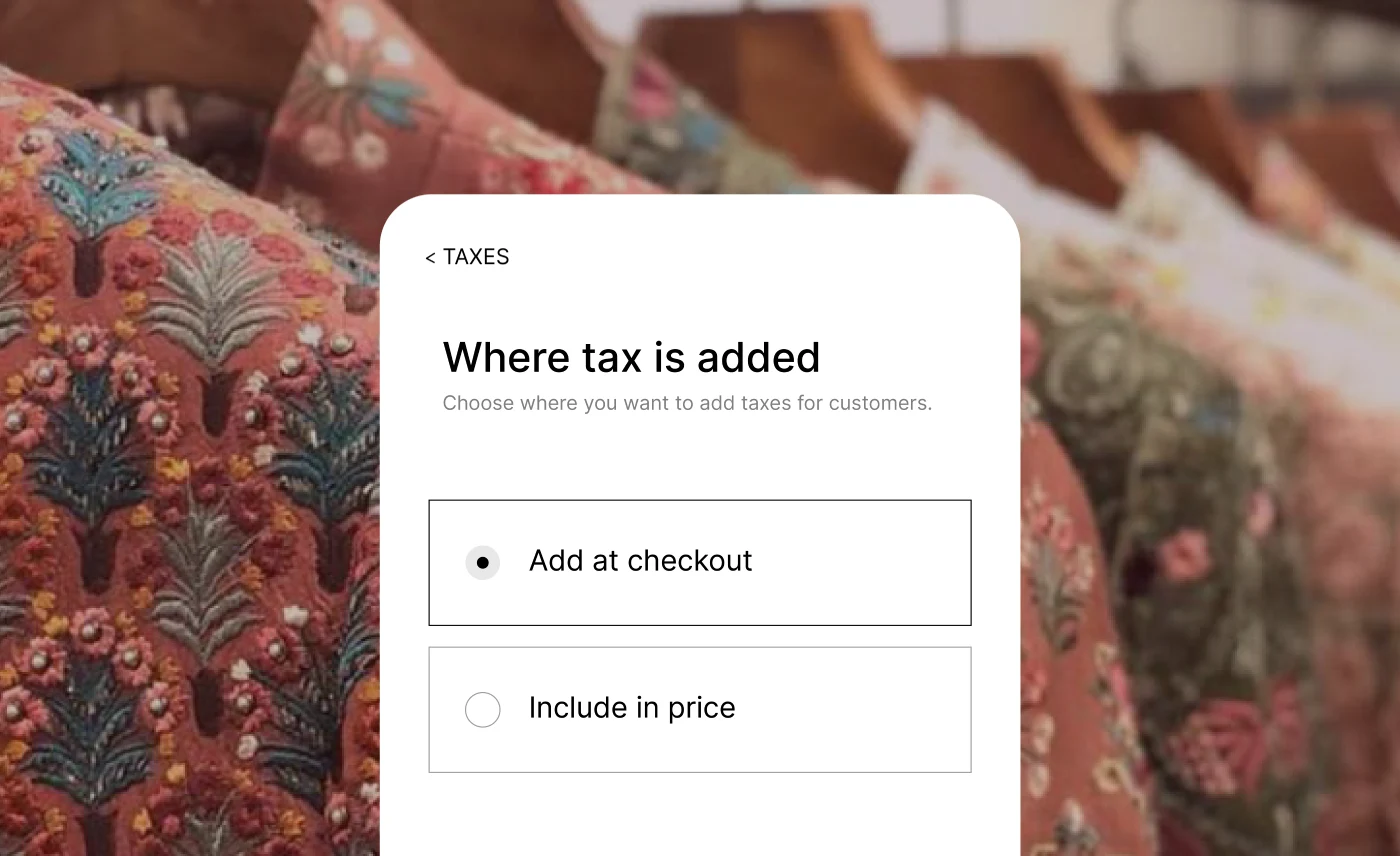 Custom-Fit Tax for Every Item