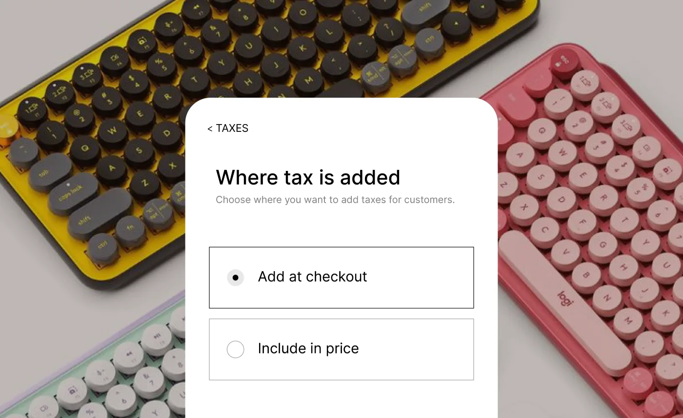 Smart Tax Settings for Every Product