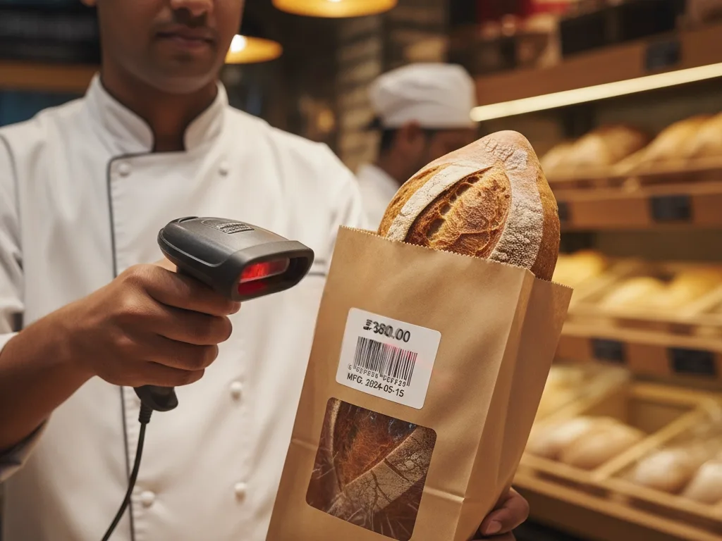 Price-embedded barcode labels in retail