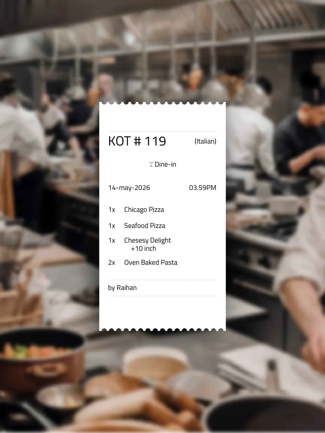 Self Ordering Kiosk