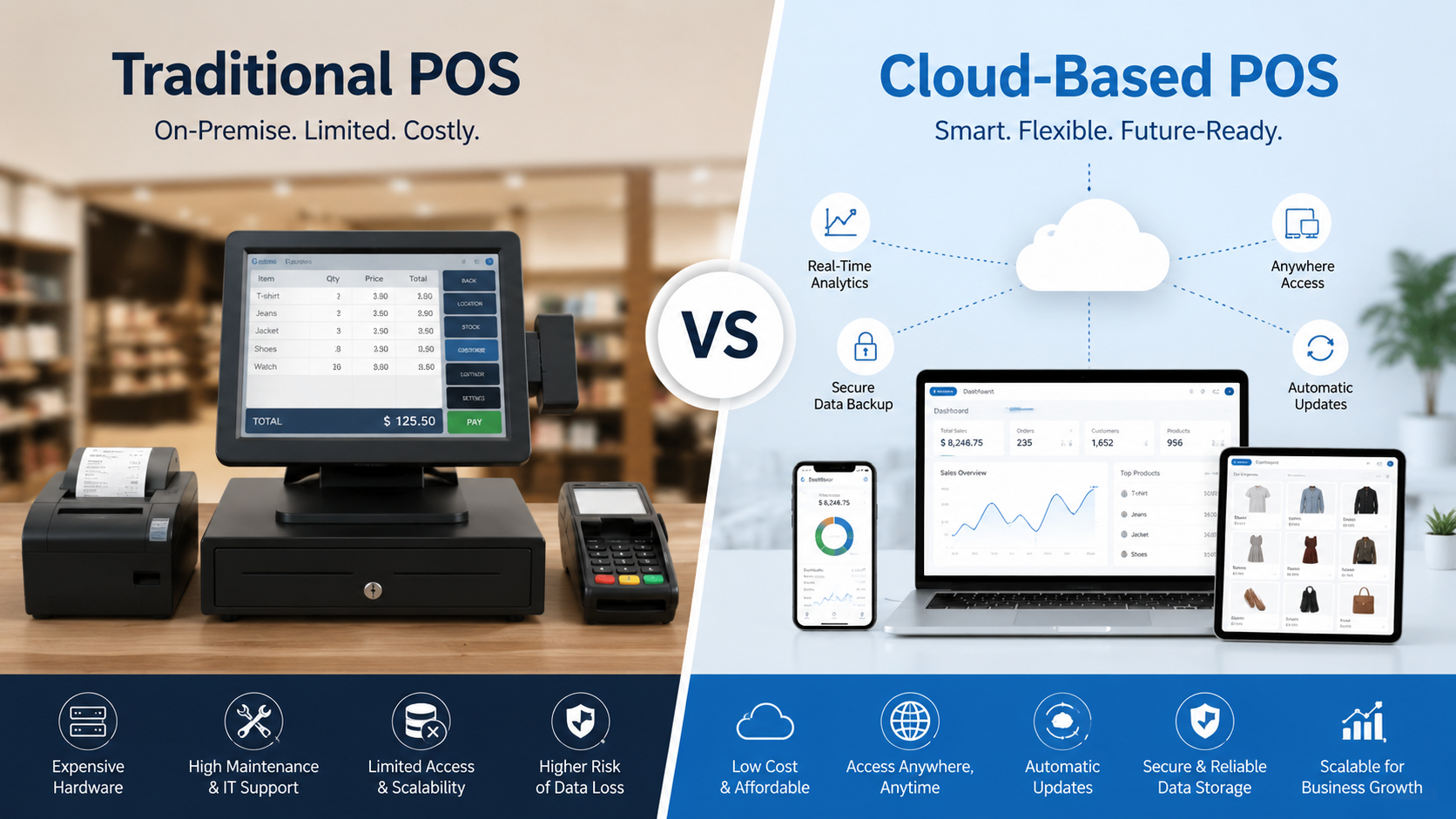 Traditional POS vs Cloud-Based POS